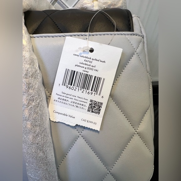 Quilted Tricolor Leather Carey Shoulder Bag Kate Spade - Picture 8 of 15